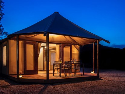 Luxury camping - Unterkunft alleinstehend - Cres - Lošinj - Campingplatz Lopari - Meinmobilheim Glamping Delta auf dem Campingplatz Lopari
