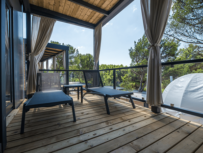 Luxury camping - Dalmatia - Campingplatz Medora Orbis - Meinmobilheim Superior auf dem Campingplatz Medora Orbis