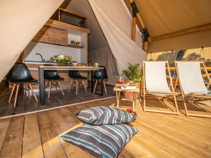 Luxury camping - Istria - Arena One 99 Glamping - Meinmobilheim Two bedroom safari tent auf dem Arena One 99 Glamping