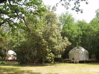 Luxury camping - Ardèche - Mille Etoiles Jurten auf Mille Etoiles