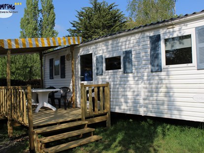 Luxury camping - Preisniveau: gehoben - Pays de la Loire - Camping de l’Etang Mobilheime 6-8 Personen auf Camping de l’Etang
