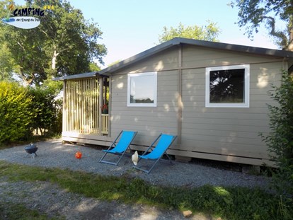 Luxuscamping - Dusche - Pays de la Loire - Camping de l’Etang Chalets 6-8 Personen auf Camping de l’Etang