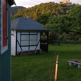 Glampingunterkunft: Schlossblick  - Bauwagen Lodge