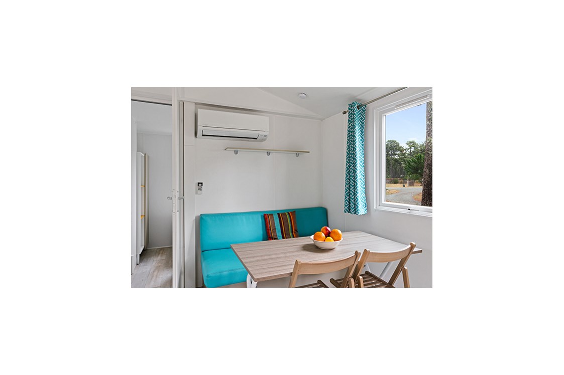 Glampingunterkunft: Mobilheim Premium 4/5 Personen 2 Zimmer von Vacanceselect auf Camping Atlantic Club Montalivet