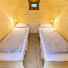 Glampingunterkunft: Trekking-Pod mit Einzelbetten für max. 2 Personen - Campingpark Erfurt