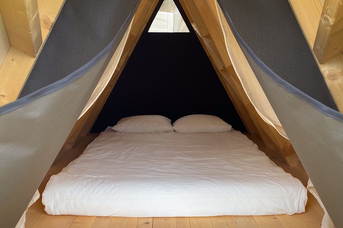 Glampingunterkunft: Wooden Tent im Falkensteiner Premium Camping Lake Blaguš - Lake House With Wooden Tent (Oberreihe)