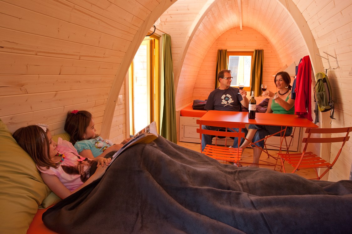Glampingunterkunft: Innenansicht - PODhouse - Holziglu gross auf Camping Atzmännig