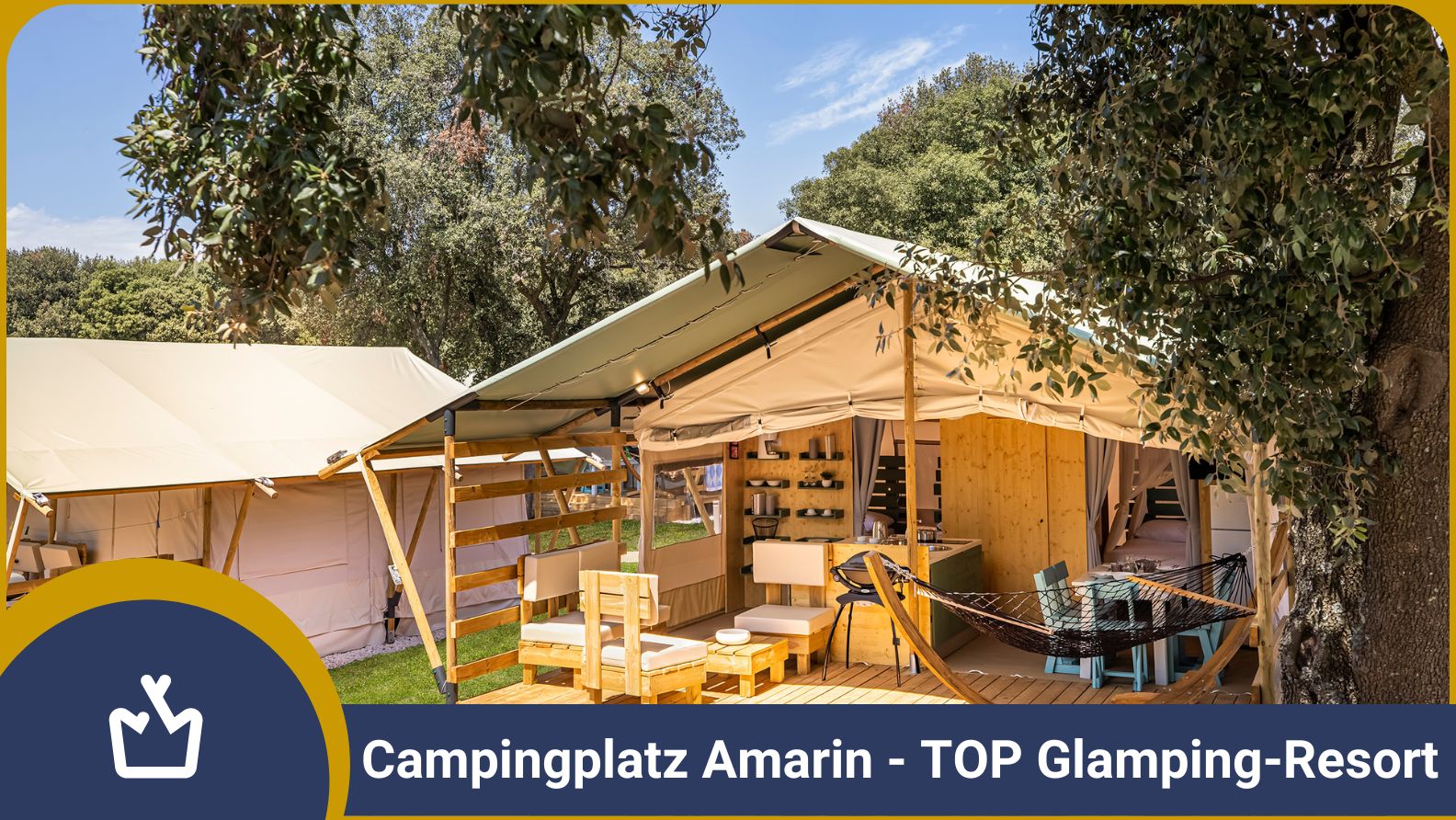 Camping Amarin – TOP glampingresort aan de Adriatische kust - glamping.info