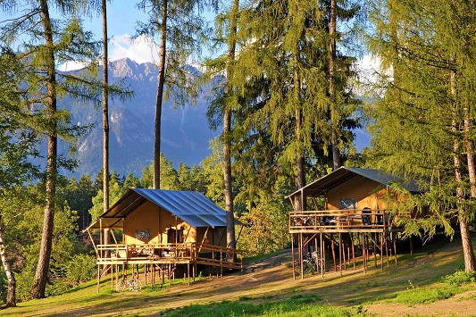 Urlaub in einem Safari-Zelt