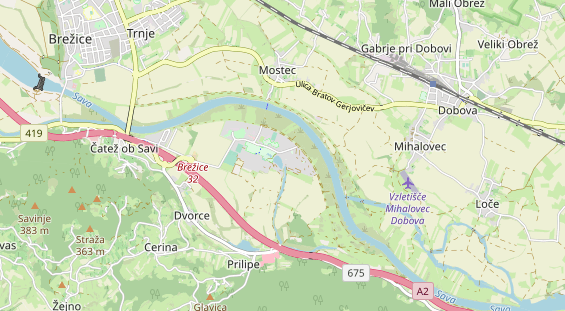 Sito di glamping sulla carta