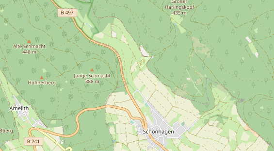 Mjesto za glamping na kartici