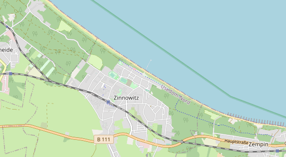 Sito di glamping sulla carta