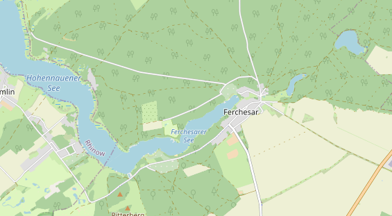 Glamping site on map