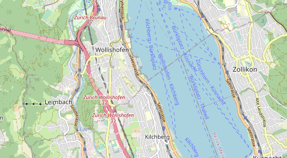 Site de camping sur la carte