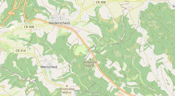 Sito di glamping sulla carta