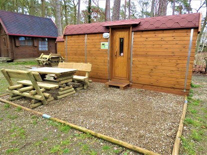 Luxuscamping - Preisniveau: günstig - Vorpommern - Camping Pommernland Schäferhütten