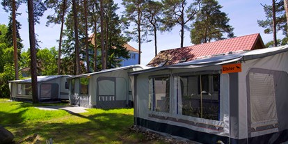 Luxuscamping - TV - Ostseeküste - Camping Pommernland Mietwohnwagen
