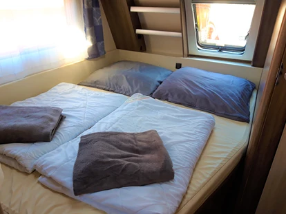 Luxury camping - getrennte Schlafbereiche - Camping Pommernland Mietwohnwagen