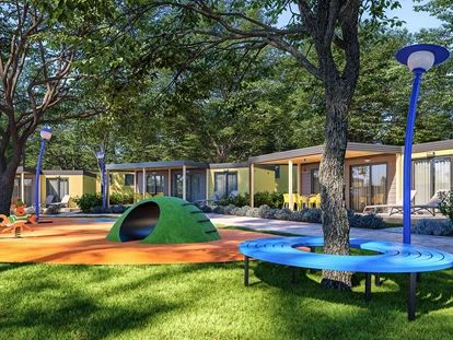 Luxury camping - Dusche - Adria - Camping Resort Lanterna - Meinmobilheim Maro Premium Family auf dem Lanterna Premium Camping Resort