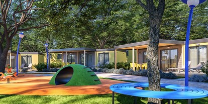 Luxuscamping - getrennte Schlafbereiche - Novigrad - Camping Resort Lanterna - Meinmobilheim Maro Premium Family auf dem Lanterna Premium Camping Resort