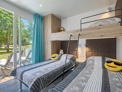 Luxury camping - getrennte Schlafbereiche - Camping Resort Lanterna - Meinmobilheim Premium Family auf dem Lanterna Premium Camping Resort