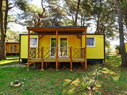 Luxury camping - TV - Croatia - Campingplatz Pineta - Meinmobilheim Galija auf dem Campingplatz Pineta