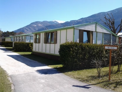 Luxury camping - Unterkunft alleinstehend - Switzerland - Außenansicht - Camping de la Sarvaz Chalets Alpin am Camping de la Sarvaz