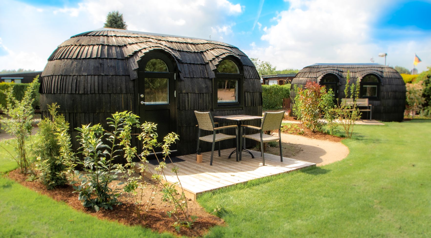 Luxuscamping: Unser Urlaubsnest - Dingdener Heide: Urlaubsnester