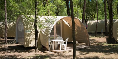 Luxuscamping - getrennte Schlafbereiche - Cavallino - Spezielles Zelt "CoCo Sweet" auf Camping Ca'Savio - Camping Ca' Savio Zelt CoCo Sweet auf Camping Ca'Savio