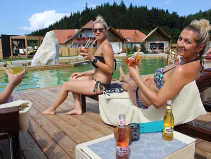 Luxury camping - Preisniveau: exklusiv - Austria - Pool with a view on Family Tents - Lakeside Petzen Glamping Resort Lakeside Family Tent im Lakeside Petzen Glamping Resort