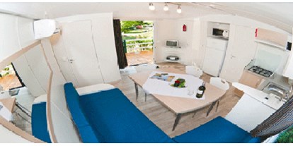 Luxuscamping - Preisniveau: moderat - PLZ 3430 (Österreich) - Mobilheim Innenausstattung - Donaupark Camping Tulln Mobilheime auf Donaupark Camping Tulln