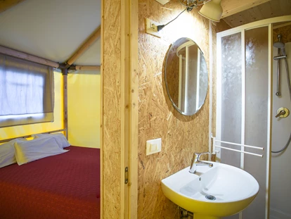 Luxury camping - getrennte Schlafbereiche - Camping Rialto Glampingzelte auf Camping Rialto