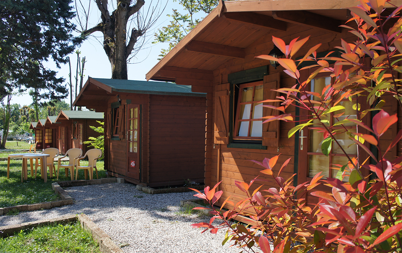 Glamping-accommodatie - Mini-Chalets, perfekt für kurze Aufenthalte - Mini-Chalets für 2 Personen auf Camping Rialto