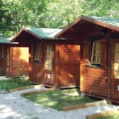 Luxuscamping: Camping Rialto: Mini-Chalets für 3 Personen auf Camping Rialto