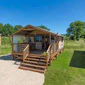 Luxuscamping: Camping Falaise Narbonne-Plage - Vacanceselect: Ecoluxe Zelt 4/5 Personen 2 Zimmer von Vacanceselect auf Camping Falaise Narbonne-Plage