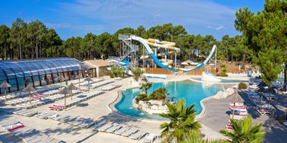 Luxuscamping - Dusche - Aquitanien - Camping Atlantic Club Montalivet - Vacanceselect Airlodge 4 Personen 2 Zimmer Badezimmer von Vacanceselect auf Camping Atlantic Club Montalivet