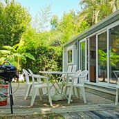 Luxuscamping: Mobilheim Moda 4 Personen 2 Zimmer Klimaanlage von Vacanceselect auf Camping La Sirène