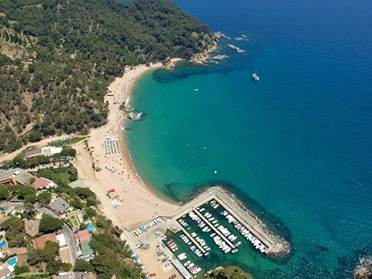 Luxury camping - getrennte Schlafbereiche - Camping Cala Canyelles - Vacanceselect Safarizelt 6 Personen 3 Zimmer Badezimmer von Vacanceselect auf Camping Cala Canyelles