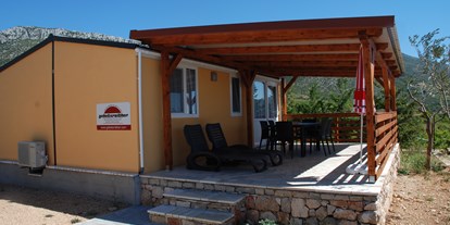 Luxuscamping - Sonnenliegen - Dalmatien - Camping Nevio - Gebetsroither Luxusmobilheim von Gebetsroither am Camping Nevio