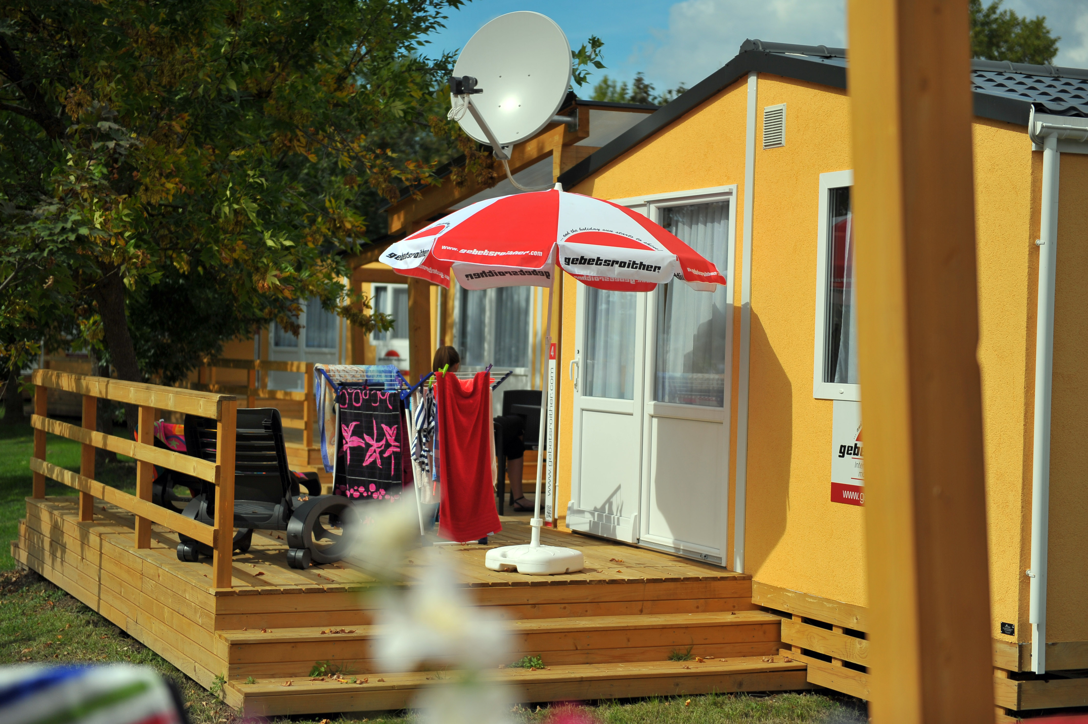 Luxuscamping: Camping Village Terme Čatež - Gebetsroither: Luxusmobilheim von Gebetsroither am Camping Village Terme Čatež