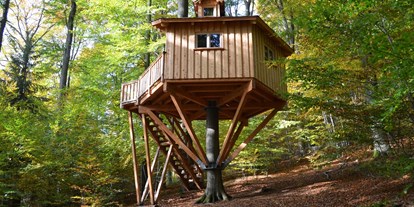 Luxuscamping - Art der Unterkunft: Baumhaus - Baumhaus Kobel, ein echtes Baumhaus für Romantiker. - Baumhaushotel Solling Baumhaushotel Solling