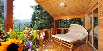 Luxuscamping - Art der Unterkunft: Baumhaus - Terrasse Baumhaus - Das Kranzbach Das Kranzbach - Baumhaus
