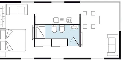 Luxuscamping - Klimaanlage - Union Lido - Suncamp Camping Suite MV Collection auf Union Lido