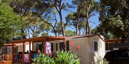 Luxuscamping - Dalmatien - Camping Park Soline Mobilheim Shelbox Tavolara auf Camping Park Soline