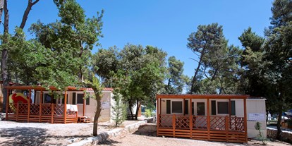 Luxuscamping - Kroatien - Camping Park Soline Mobilheim Shelbox Tavolara auf Camping Park Soline