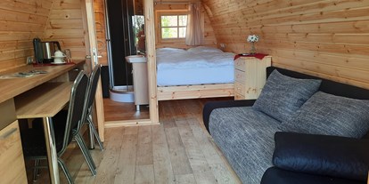 Luxuscamping - Kochmöglichkeit - Premium Pod mit Duschbad - Nord-Ostsee Camp Nord-Ostsee Camp Premium Camping Pod