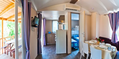 Luxuscamping - Klimaanlage - Gardasee - Verona - Le Palme Camping Le Palme Camping - Mobilheim Lux