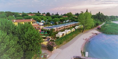 Luxuscamping - Klimaanlage - Gardasee - Verona - Le Palme Camping Le Palme Camping - Mobilheim Lux