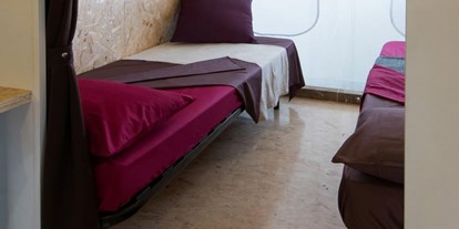 Luxuscamping - getrennte Schlafbereiche - Mittelmeer - GLAM ZELT - SCHLAFZIMMER - Camping dei Fiori  Neues Zelt Glam