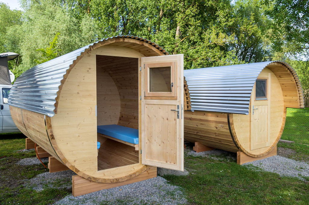 Hébergement glamping - Schlaf-Fass auf dem Campingplatz Markelfingen 